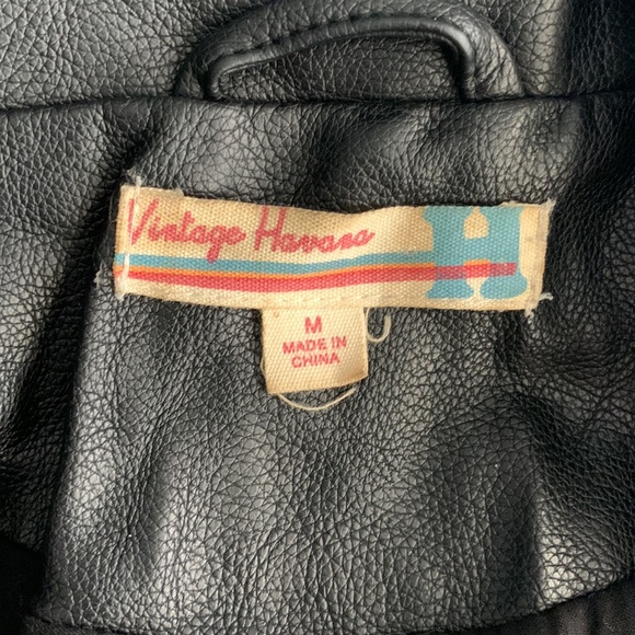 Vintage Havana faux leather girl’s motorcycle jacket - Picture 4 of 5